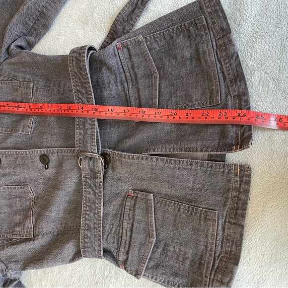 Kenneth Cole jean jacket size 4 in dark gray denim - Picture 7 of 11